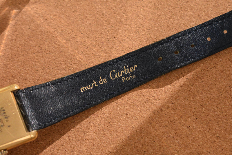 Cartier Tank Must De Cartier 'Lapis' Blue Dial MINT Condition