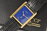 Cartier Tank Must De Cartier 'Lapis' Blue Dial MINT Condition