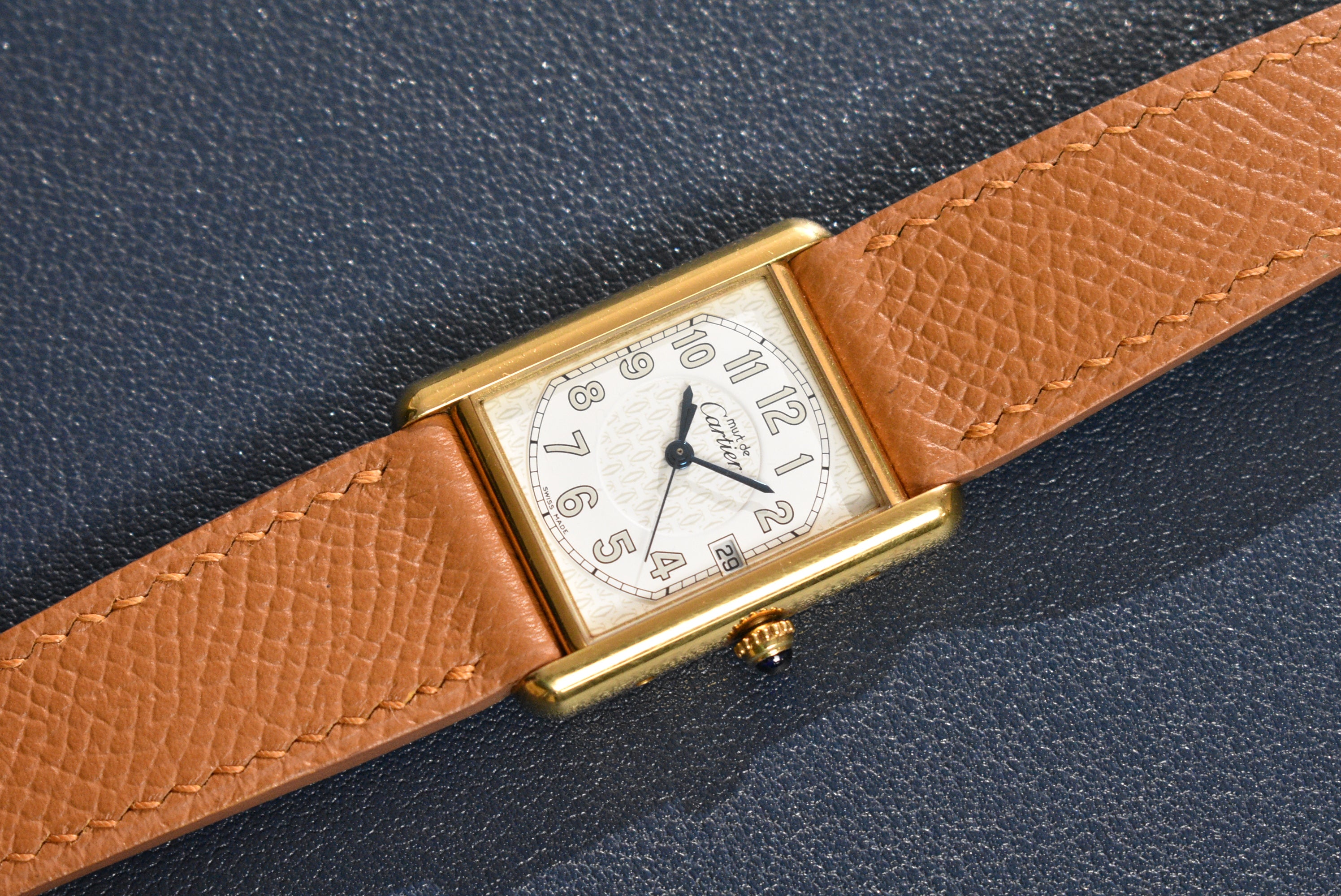 Cartier Jumbo Tank Ref 2413 Must De Cartier Huntington Company