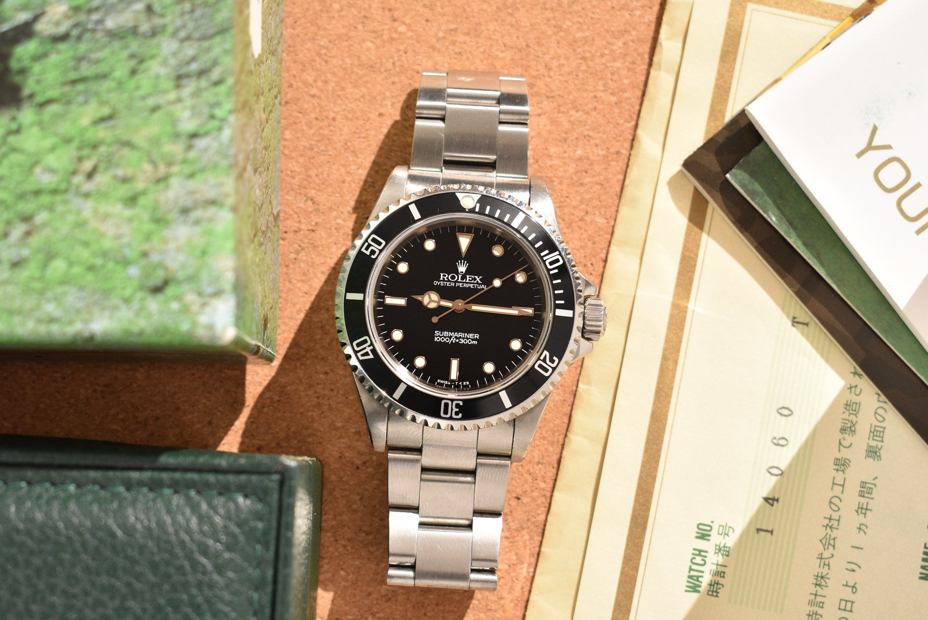 1996 Rolex Submariner 14060 Tritium Spider Dial With Box And