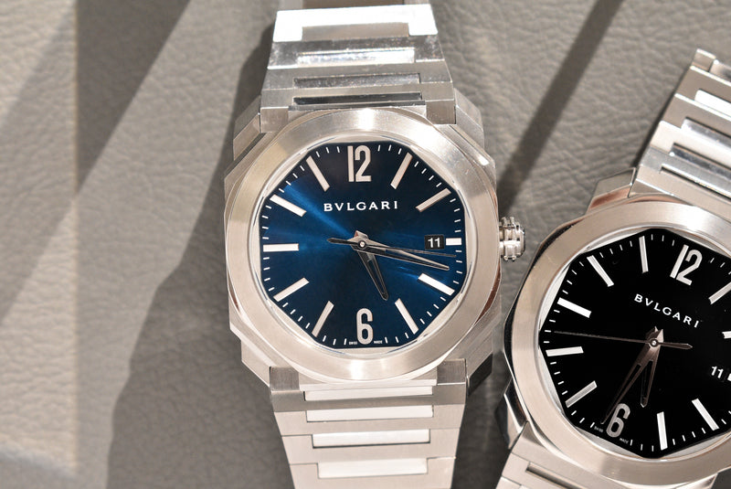 Bvlgari Octo Solotempo BG038S Blue Dial With Box and Papers