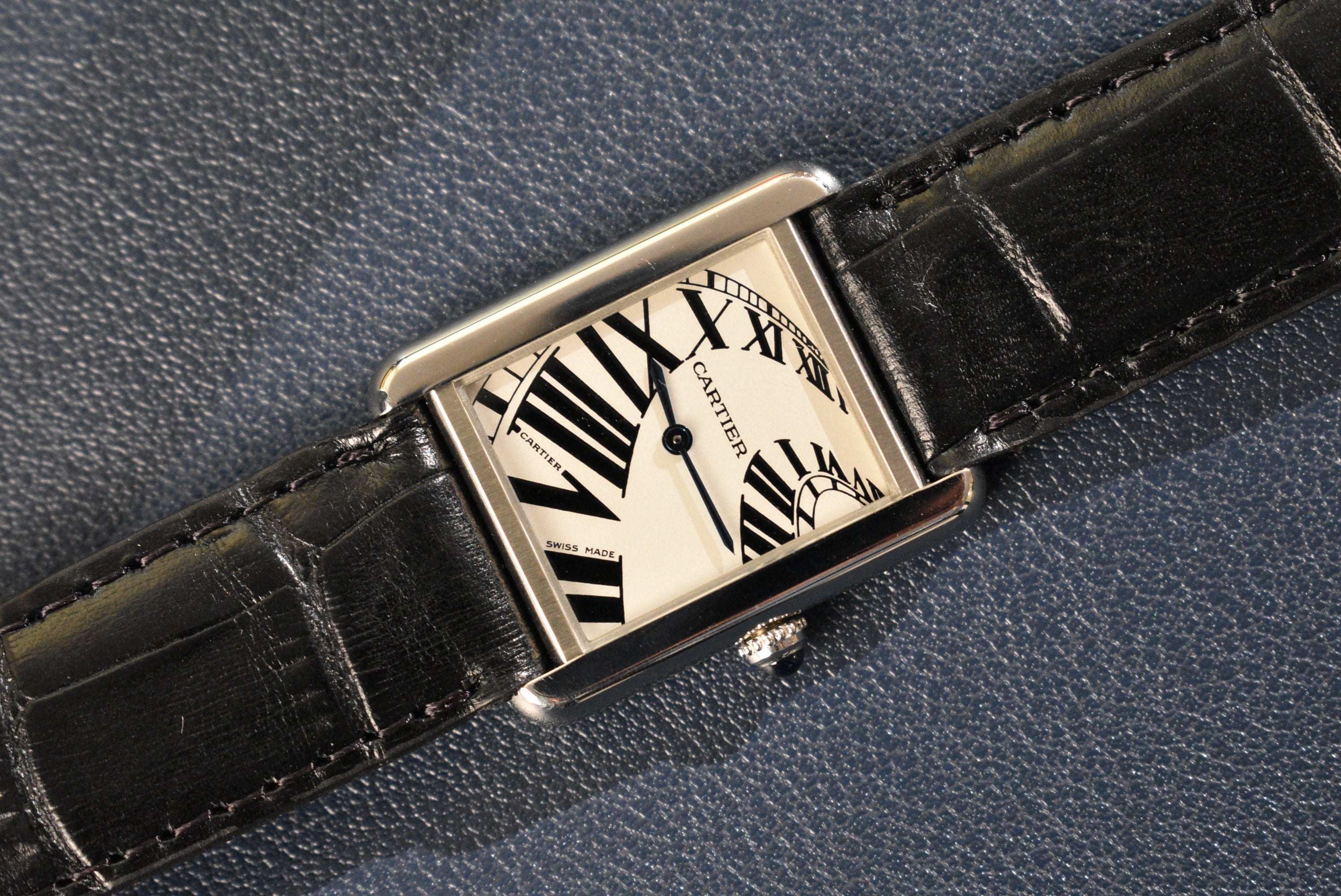 Cartier Tank Solo 3170 Piano Dial Huntington Company