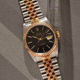1989 Rolex Datejust 16233 Tapestry With Box, Papers, Service and Extra Dial
