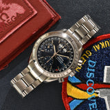 2001 Omega Speedmaster Triple Calendar 3523.80 Complete Set With Service Papers