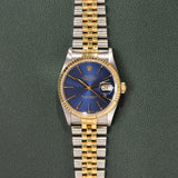 1989 Rolex Datejust 16233 Blue Dial
