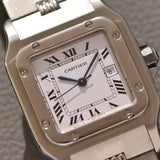 Cartier Santos Carree Steel Godron Bracelet