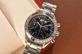 2001 Omega Speedmaster Triple Calendar 3523.80 Complete Set With Service Papers