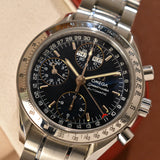 2001 Omega Speedmaster Triple Calendar 3523.80 Complete Set With Service Papers