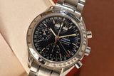 2001 Omega Speedmaster Triple Calendar 3523.80 Complete Set With Service Papers