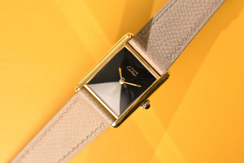 Cartier Tank Must De Cartier Black Dial