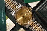 1991 Rolex Datejust 16233G Factory Diamond Dial Complete Set