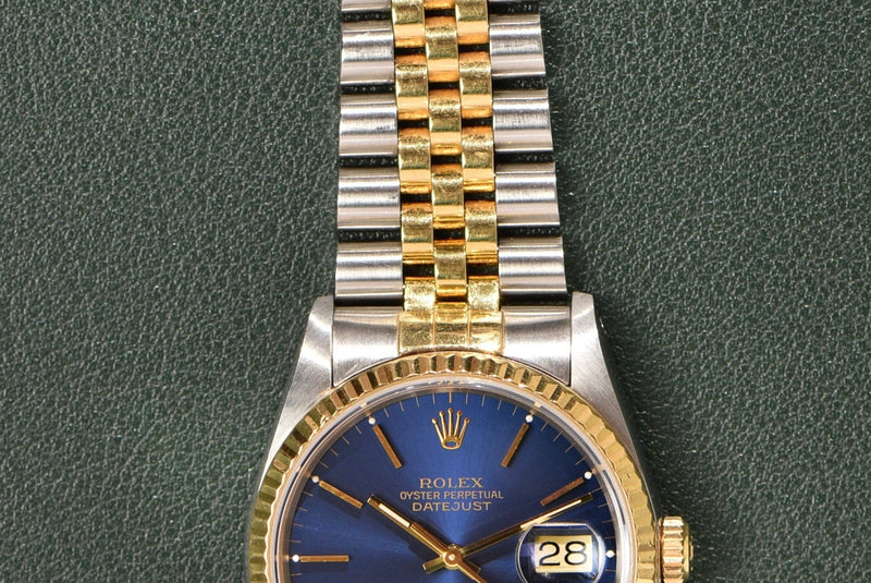 1989 Rolex Datejust 16233 Blue Dial