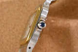 Cartier Santos Carree Two-Tone Godron Bracelet