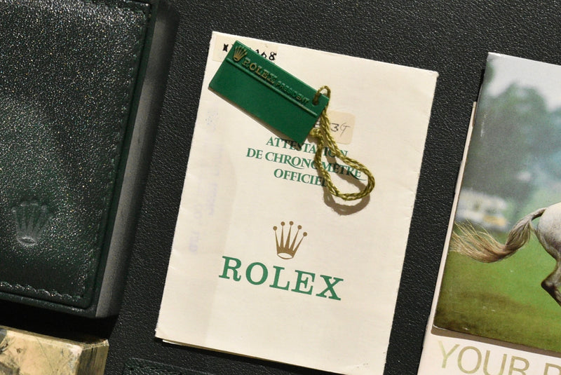 1991 Rolex Datejust 16233G Factory Diamond Dial Complete Set