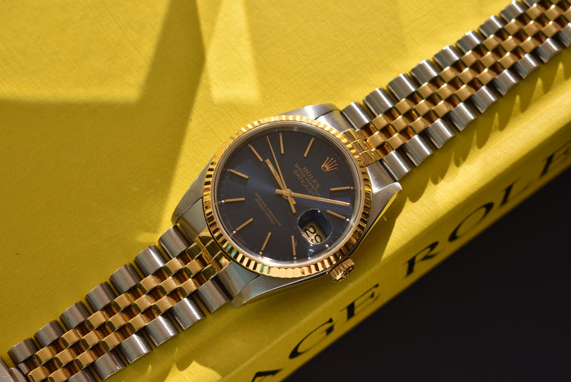 1989 Rolex Datejust 16233 Blue Dial