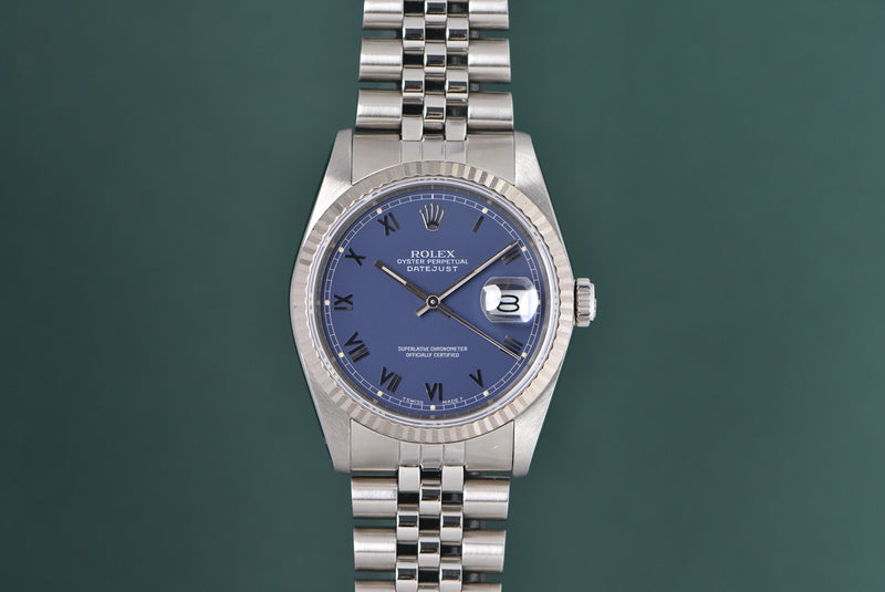 1989 Rolex Datejust 16234 Matte Blue
