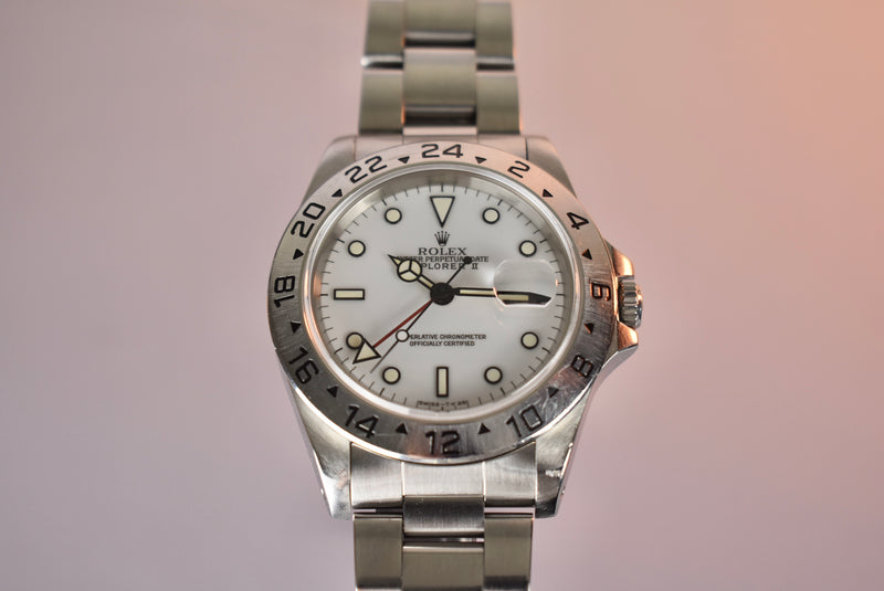 Rolex Explorer 16570 Polar Tritium Dial with Box and Booklets