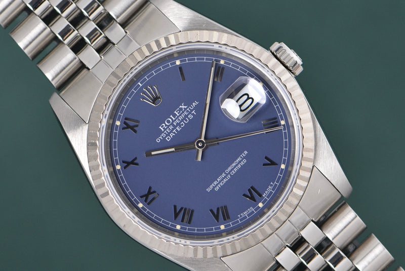 1989 Rolex Datejust 16234 Matte Blue