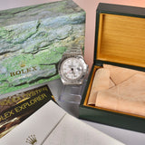 Rolex Explorer 16570 Polar Tritium Dial with Box and Booklets