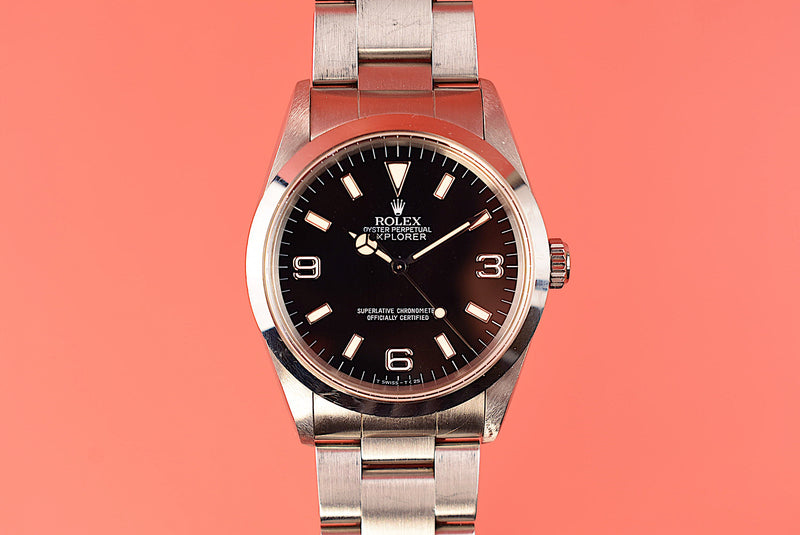 Rolex Explorer 14270 Tritium with Box and Papers