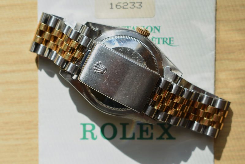 Rolex Datejust ref 16233 Papers