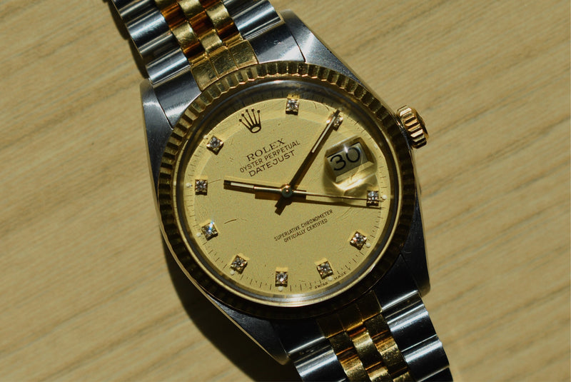 Rolex Datejust ref 16013 Factory Diamond