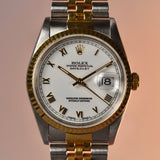 1995 Rolex Datejust 16233 White Roman