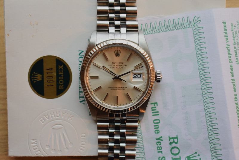 Rolex Datejust ref. 16014 w/ Papers