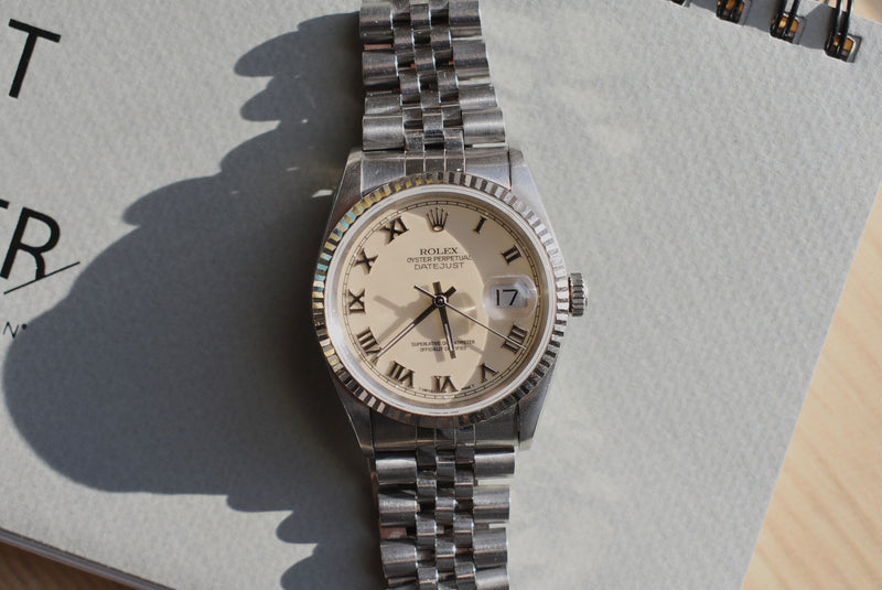 Rolex Datejust 16234 - Cream Roman Dial