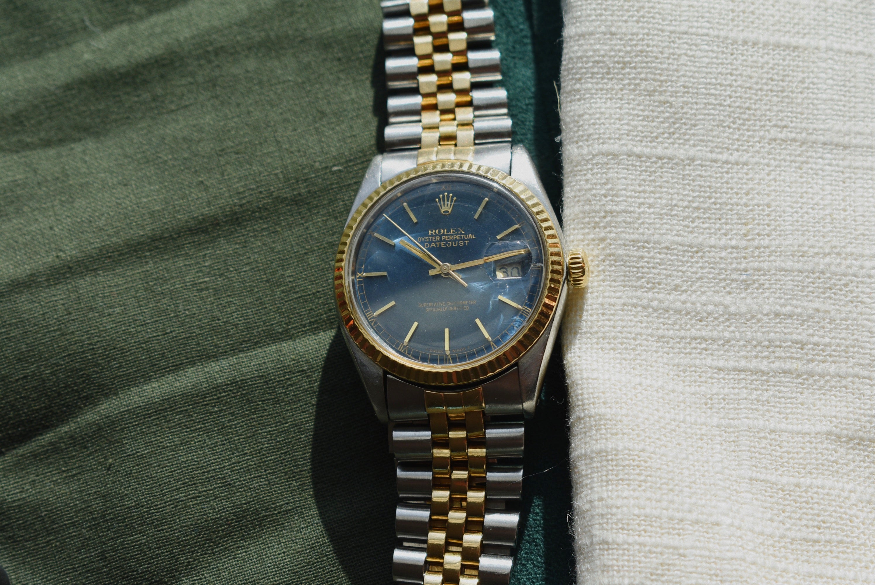 Rolex datejust store 16013 blue dial