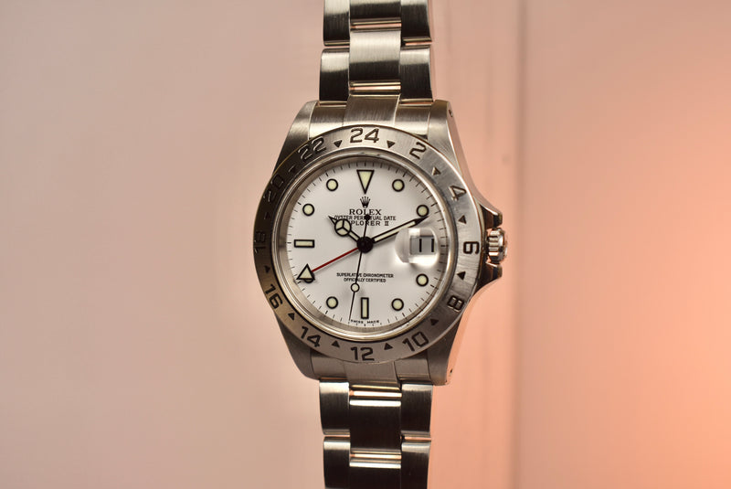 2001 Rolex Explorer 2 Polar 16570 with Box and Papers