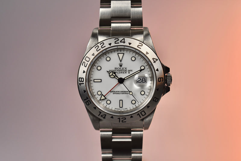 1996 Rolex Explorer 2 Polar 16570 Tritium
