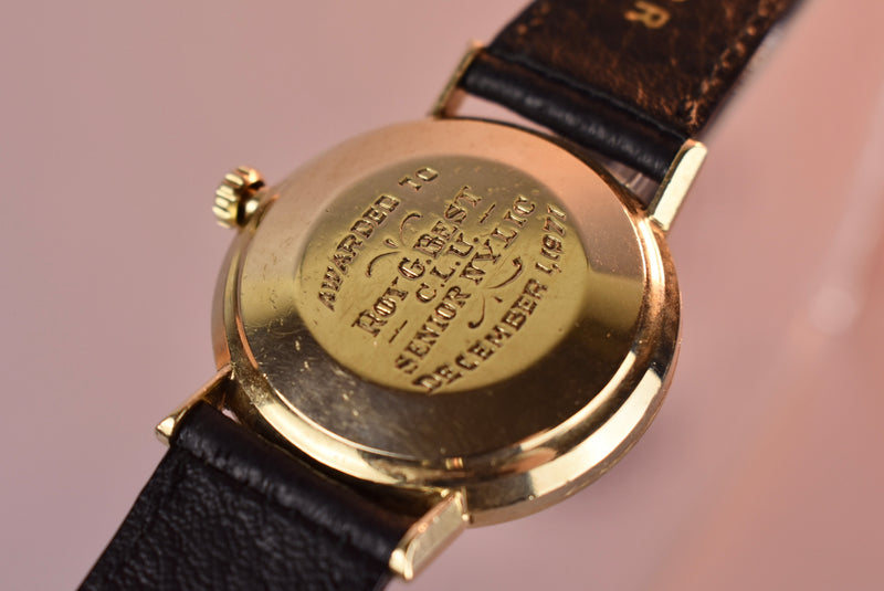1971 Omega Seamaster De Ville Solid Gold Senior NYLIC w/ Box