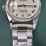 2000 Rolex Datejust 16220 Ivory Arabic Anniversary