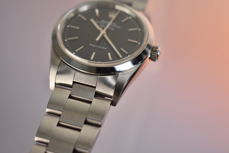 Rolex Air King 14000 Black Dial With Box