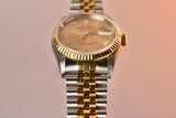 1996 Rolex Datejust 16233 Champagne Roman Complete Set