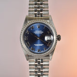 Rolex Datejust 16220 Blue Dial