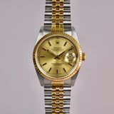 1989 Rolex Datejust 16233 Champagne Dial Box and Papers