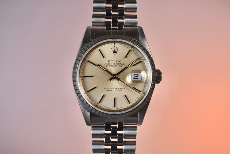 Rolex Datejust 16220 Champagne Patina