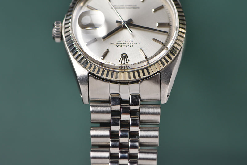 1970 Rolex Datejust 1601 Silver None Lume Dial