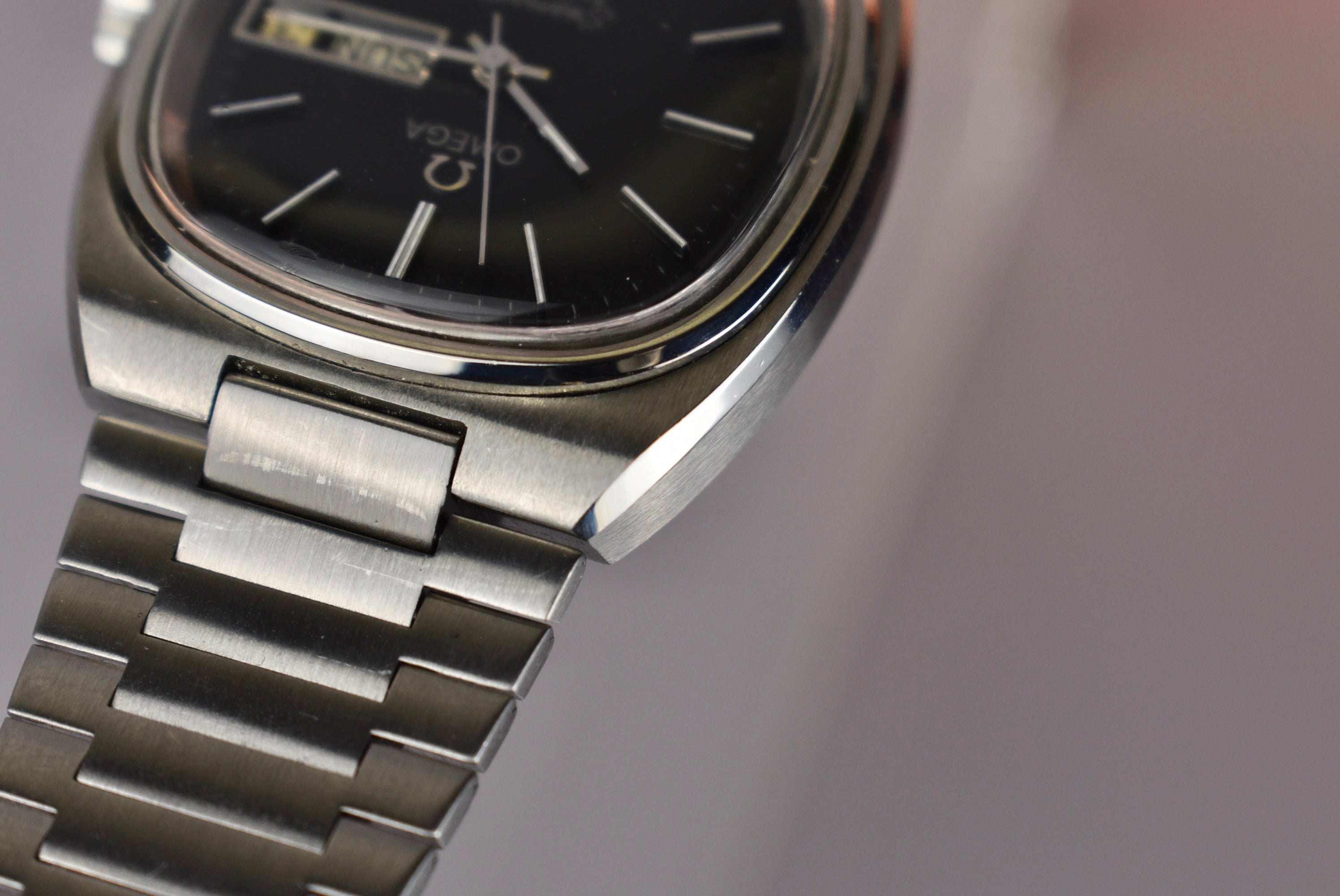 Omega Seamaster TV Matte Black Dial Huntington Company