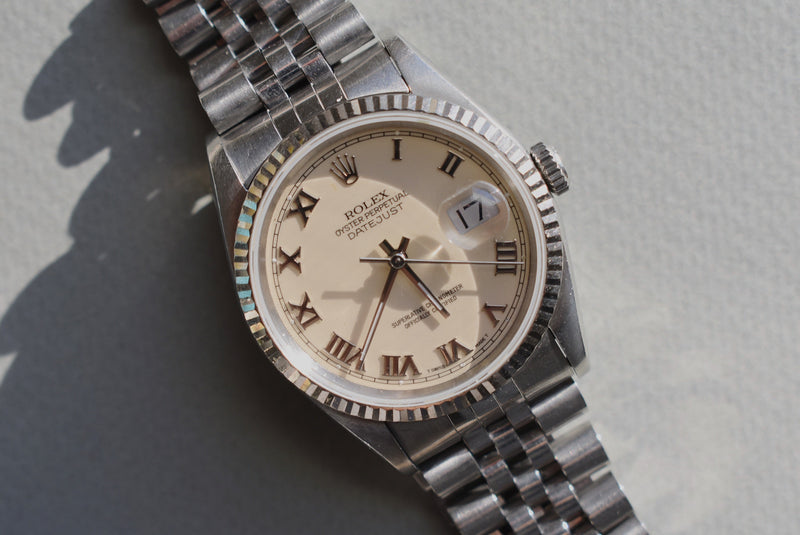 Rolex Datejust 16234 - Cream Roman Dial