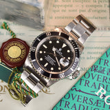 1991 Rolex Submariner 16610 Tritium with Box and Papers